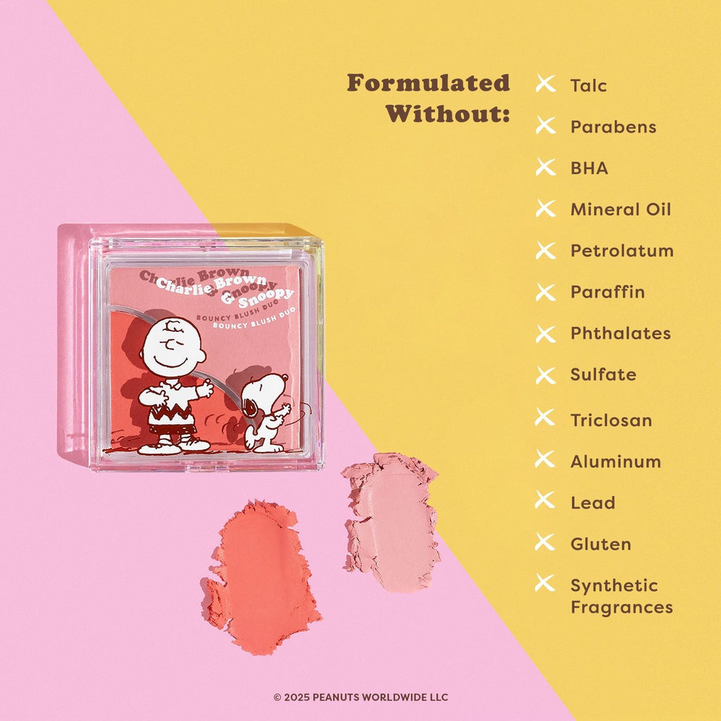 Peanuts 75th | Charlie Brown & Snoopy Bouncy Blush Duo