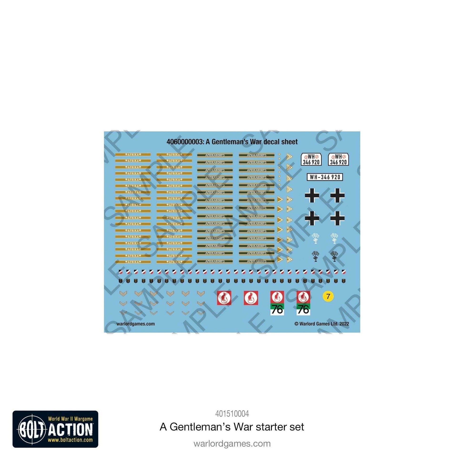 Bolt Action: A Gentleman's War Starter Set - 