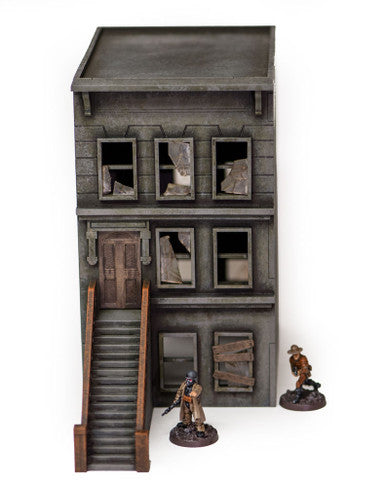 28mm "Brownstone" Row House (MDF) - 28MMDF402