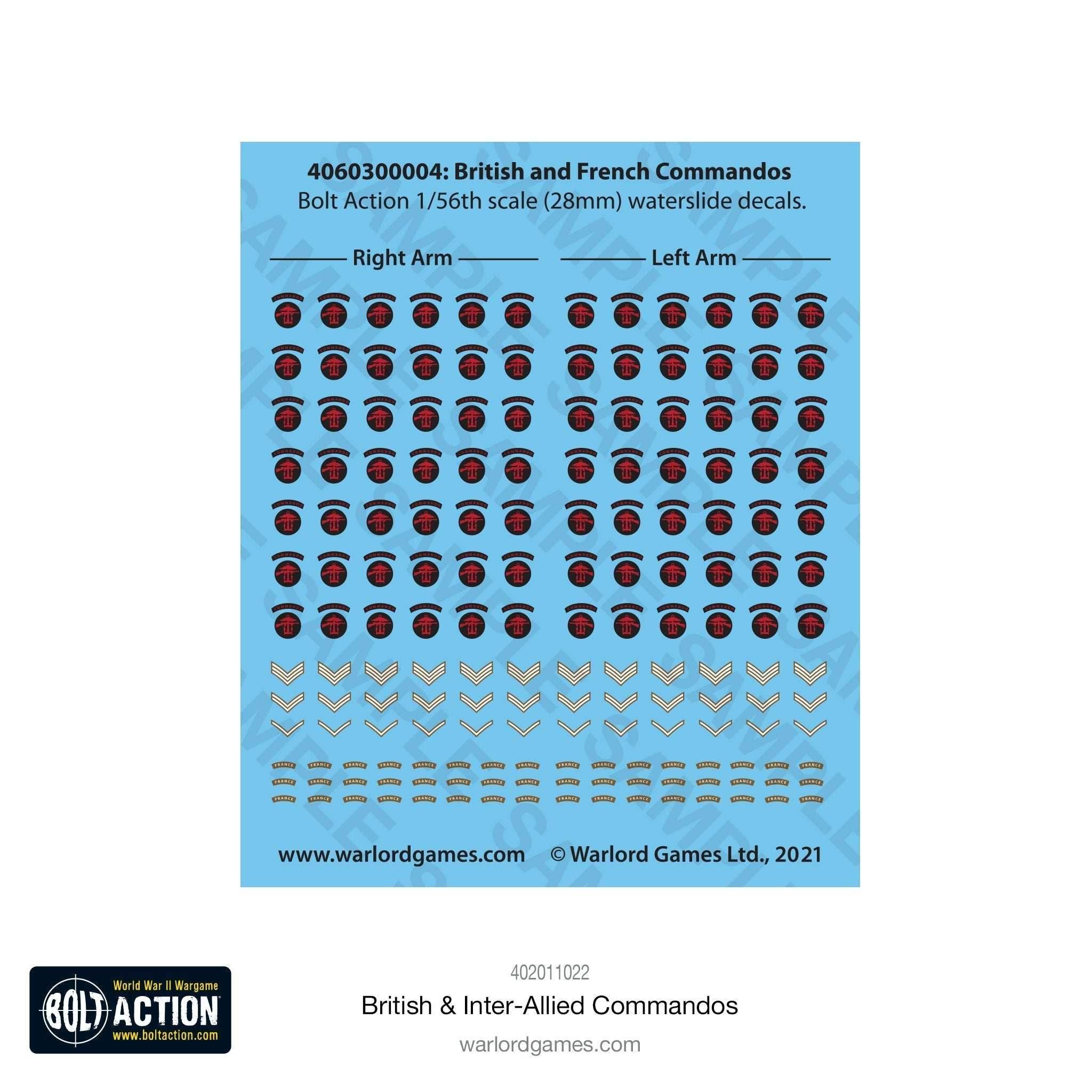 Bolt Action: British & Inter-Allied Commandos - 