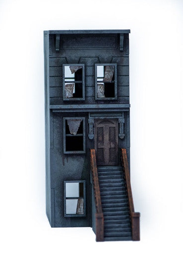 28mm "Brownstone" Row House (MDF) - 28MMDF404
