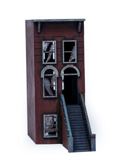 28mm "Brownstone" Row House (MDF) - 28MMDF405