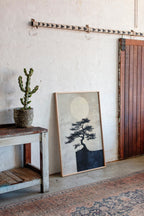 Zen Bonsai Tree Art – Minimalist Japanese Wall Print