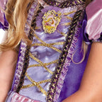 Disney's Tangled Rapunzel Sparkle Classic Girls Costume Medium 7-8