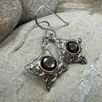 Annalise Gemstone Trinity Knot Earrings