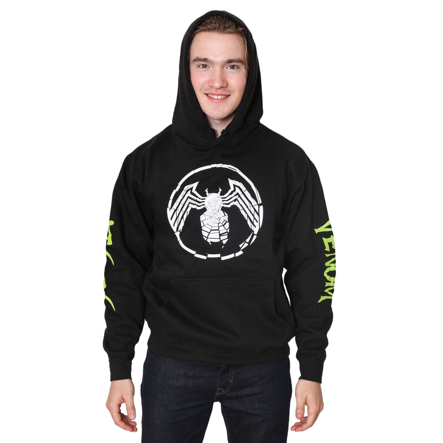 Venom Shatter Symbol With Kanji Marvel Pullover Hoodie - S