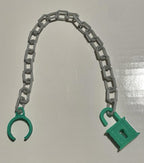 Vintage Masters of the Universe Dragon Blaster REPRO Padlock & Chain Cuffs MOTU