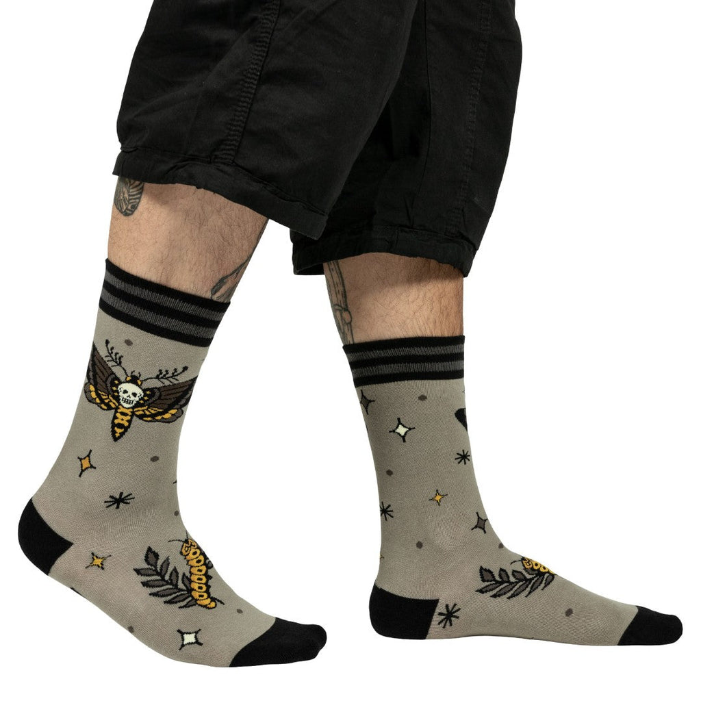 Metamorphosis Death's Head Moth Crew Socks
