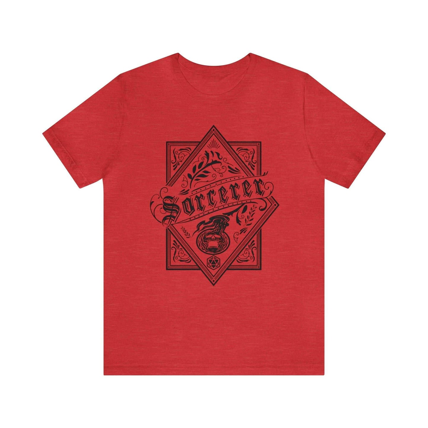 Sorcerer Class Shirt - Heather Red / S