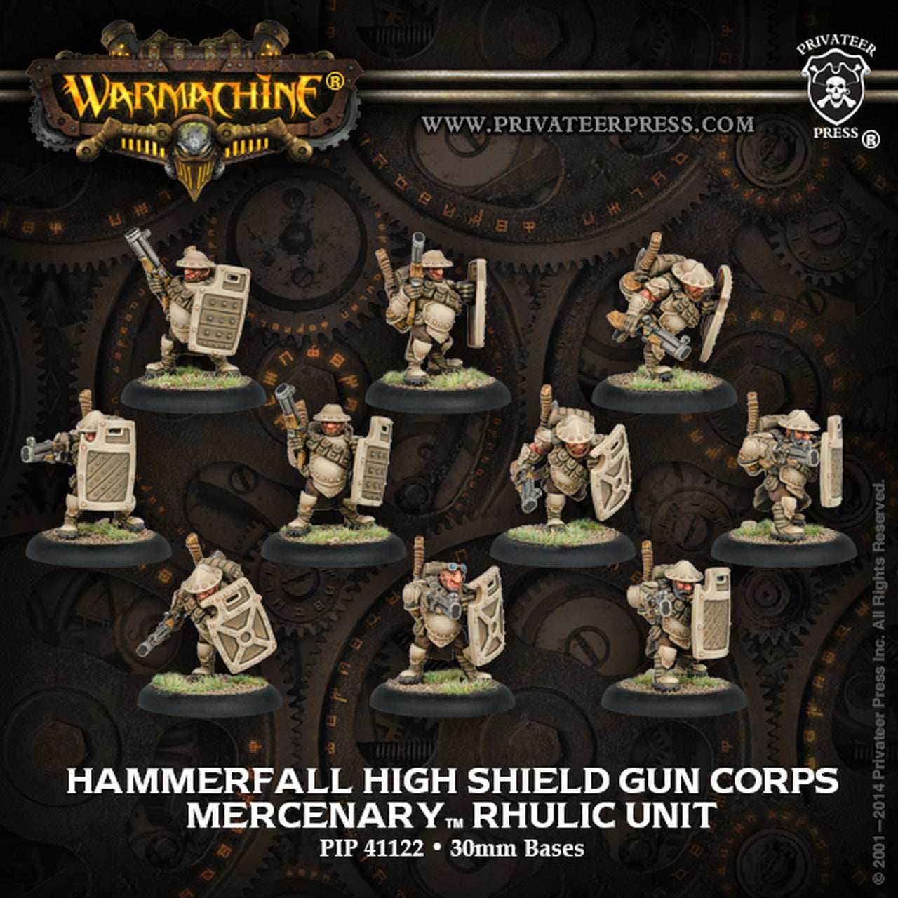 Warmachine: Mercenaries Hammerfall High Shield Gun Corps - 