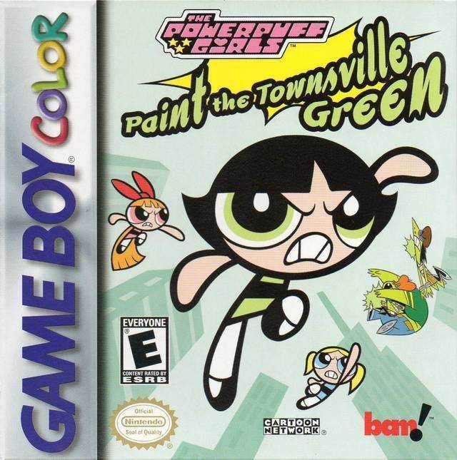 Powerpuff Girls Paint the Townsville Green (Gameboy Color) - Game Manual Only