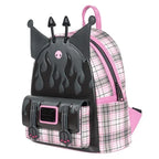 Sanrio Kuromi Flames and Plaid Mini-Backpack - Entertainment Earth Exclusive