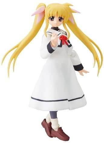 Magical Girl Lyrical Nanoha A's figma 062 Fate Testarossa: School Uniform ver. Figure (ふぃぐま ふぇいと・てすたろっさ せいふく ばーじょん) - 