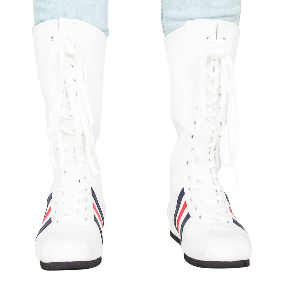 Rocky Boxing White Boots Cosplay Halloween