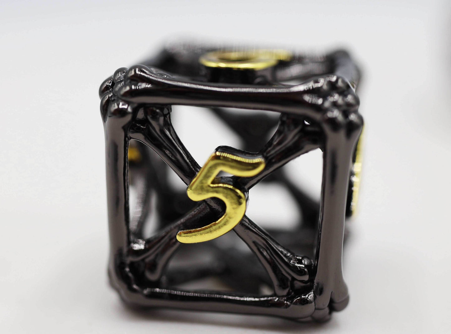 Night Bones - Hollow Metal Dice Set - 
