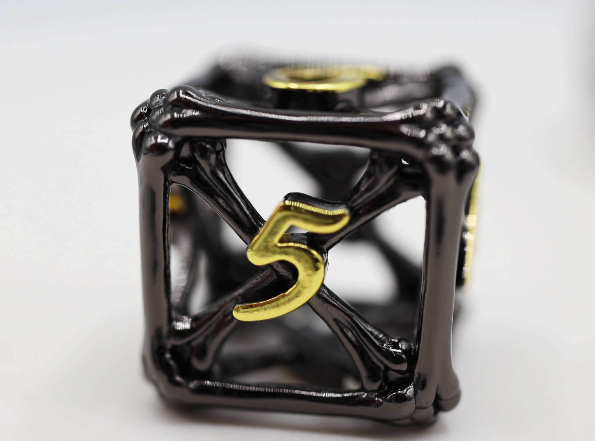 Night Bones - Hollow Metal Dice Set - 