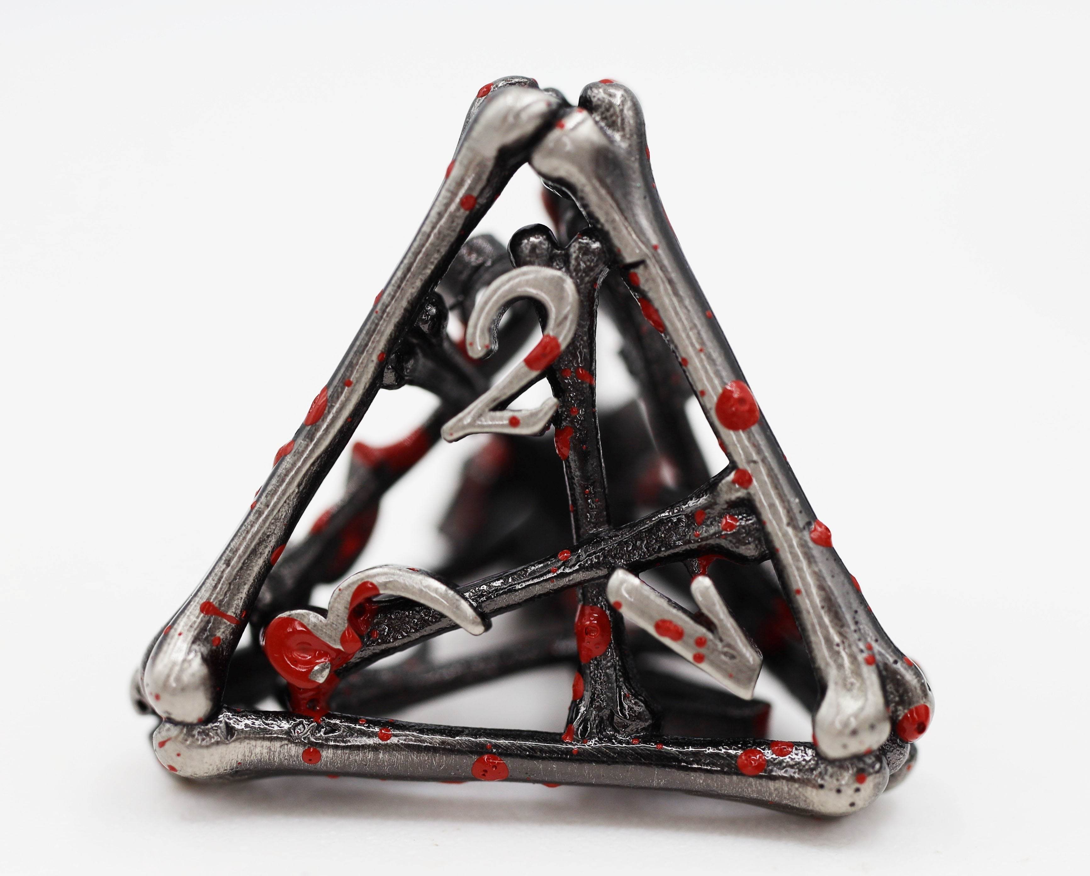 Vampire Bones - Hollow Metal RPG Dice Set - 