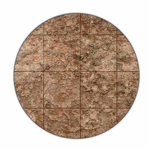 Monster Scenery: 6x4 Adventure Mat - Broken Grassland/Desert Scrubland - 