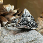 Oak Ash Thorn Moonstone Ring - 5
