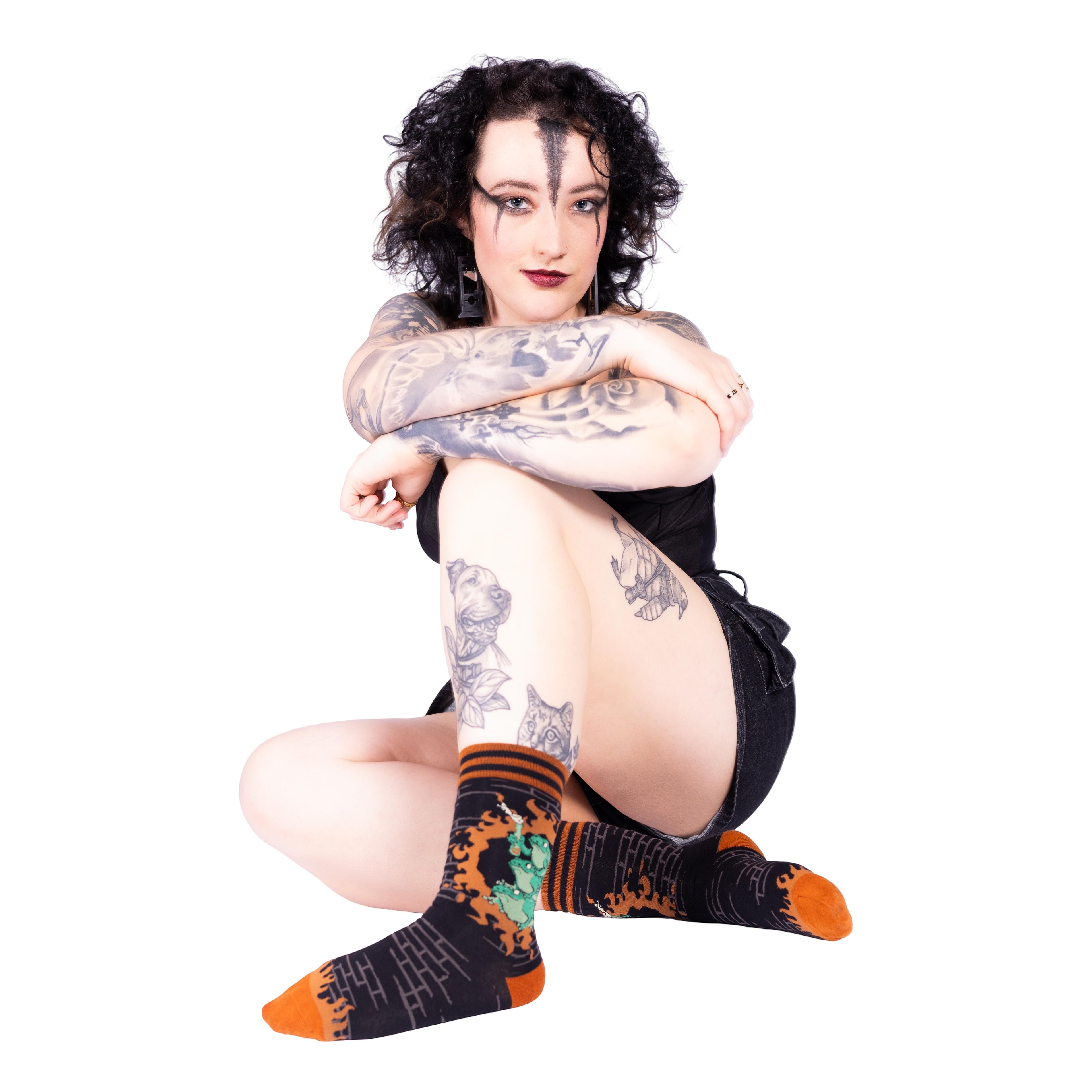 Frogs Against Fascism Crew Socks