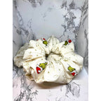 Gold Grinch Christmas Scrunchie - 