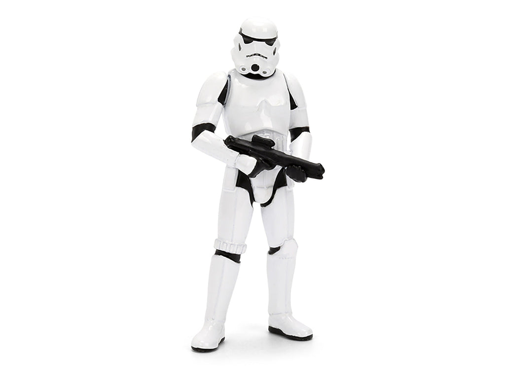 2021 Dodge Charger SRT Hellcat White with Graphics and Stormtrooper Figure "Star Wars" Franchise "Hollywood Rides" Series 1/24 Diecast Model Car by Jada