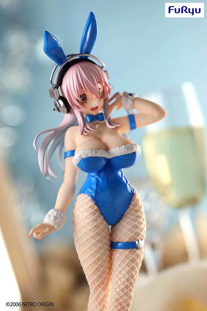 Super Sonico - Super Sonico BiCute Bunnies Figure (Blue Rabbit Ver.) - 