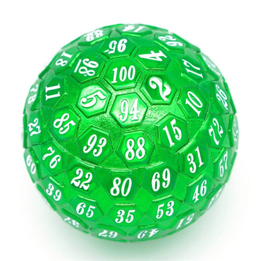 45mm Metal D100 - Green with White Font - 