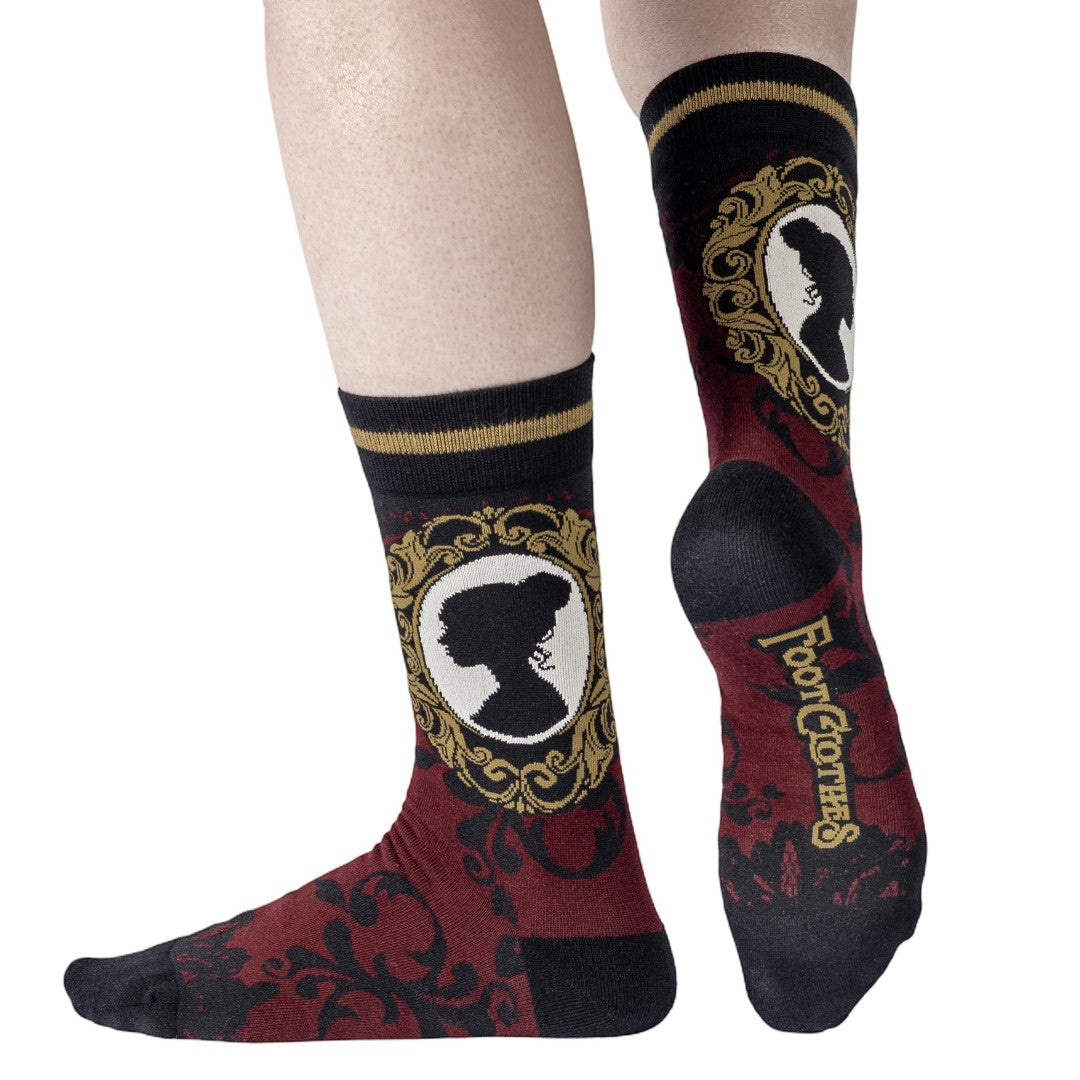 Mourning Brooch Crew Socks