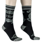 At Rest Coffin Plaque Crew Socks