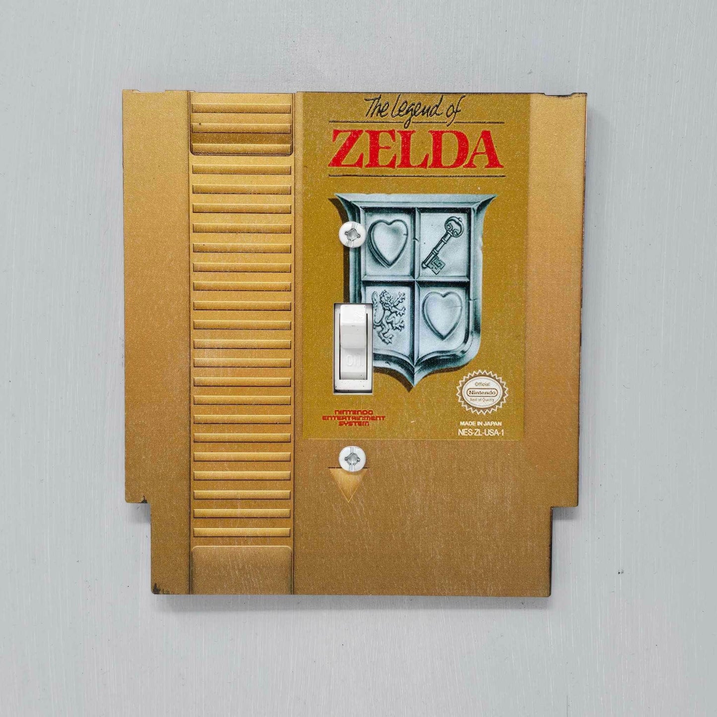 NES Cartridge Light Switch Covers - Zelda 1 / Single