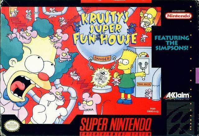 Krusty's Super Fun House (Super Nintendo) - Game Manual Only