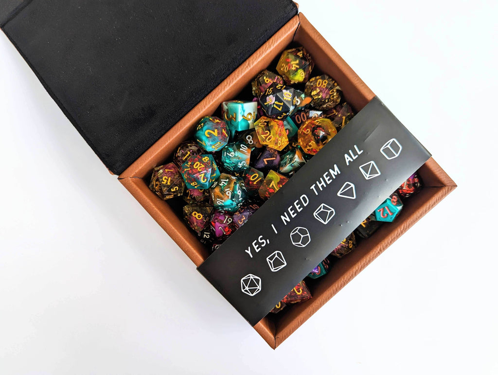 Hellfire Club - D&D - Vegan Leather Dice Box - Chestnut