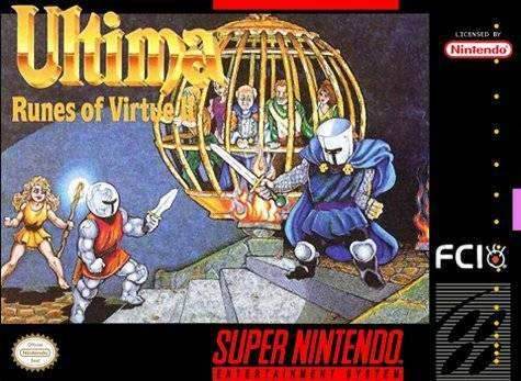 Ultima Runes of Virtue II (Super Nintendo) - Game Manual Only