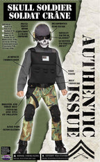 Skull Soldier Soldier Crane Military Child Costume