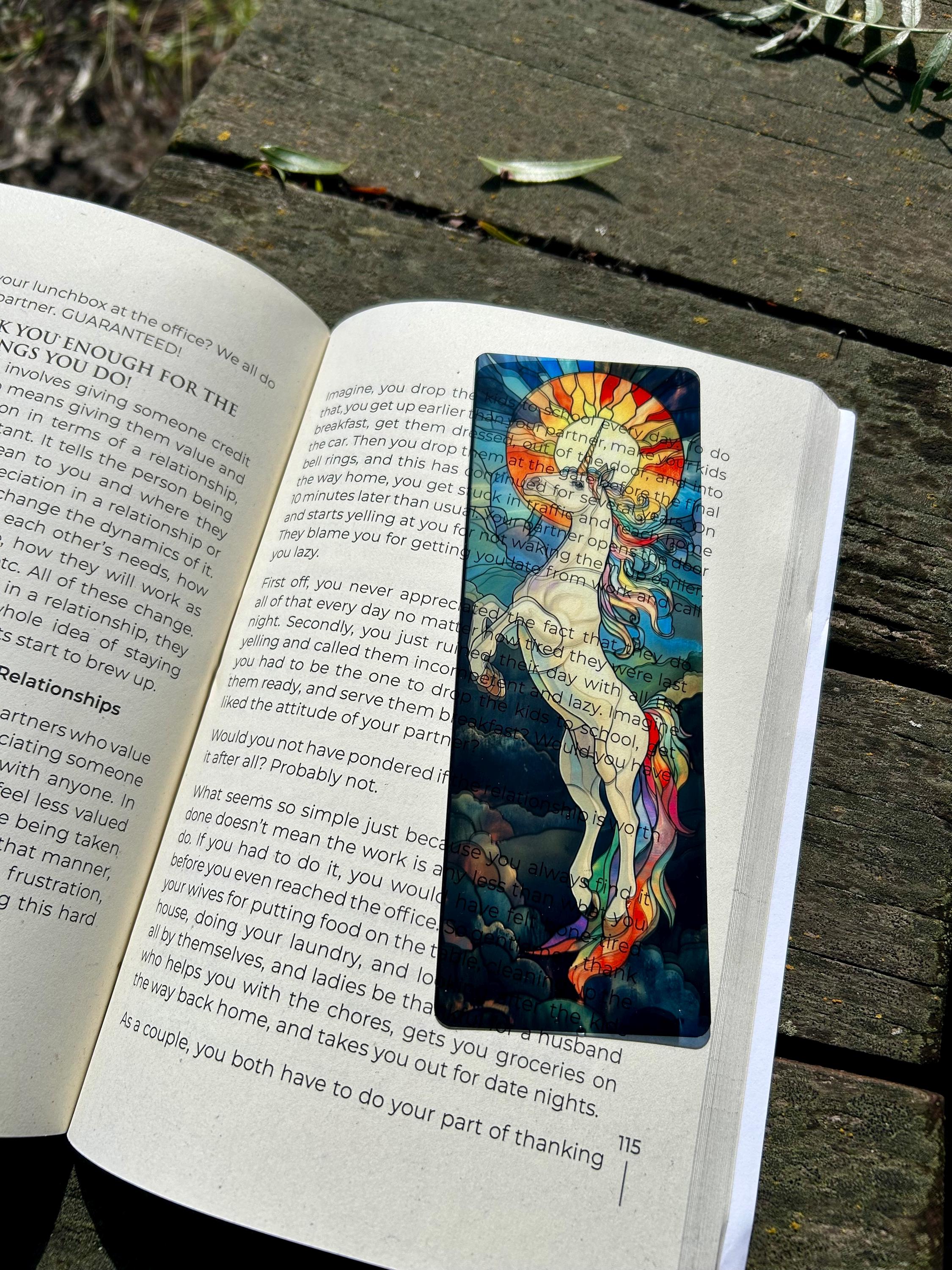 Unicorn Bookmark - Magical, Cute, and Colorful Unicorn Design for Book Lovers, Perfect Unicorn Gift for Readers, Stationery Enthusiasts!
