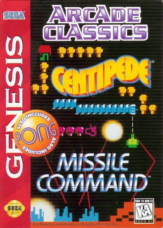 Arcade Classics (Sega Genesis) - Ugly