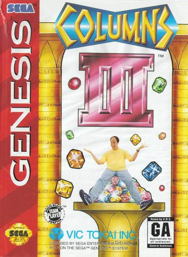 Columns III: Revenge of Columns (Sega Genesis) - Game Manual Only