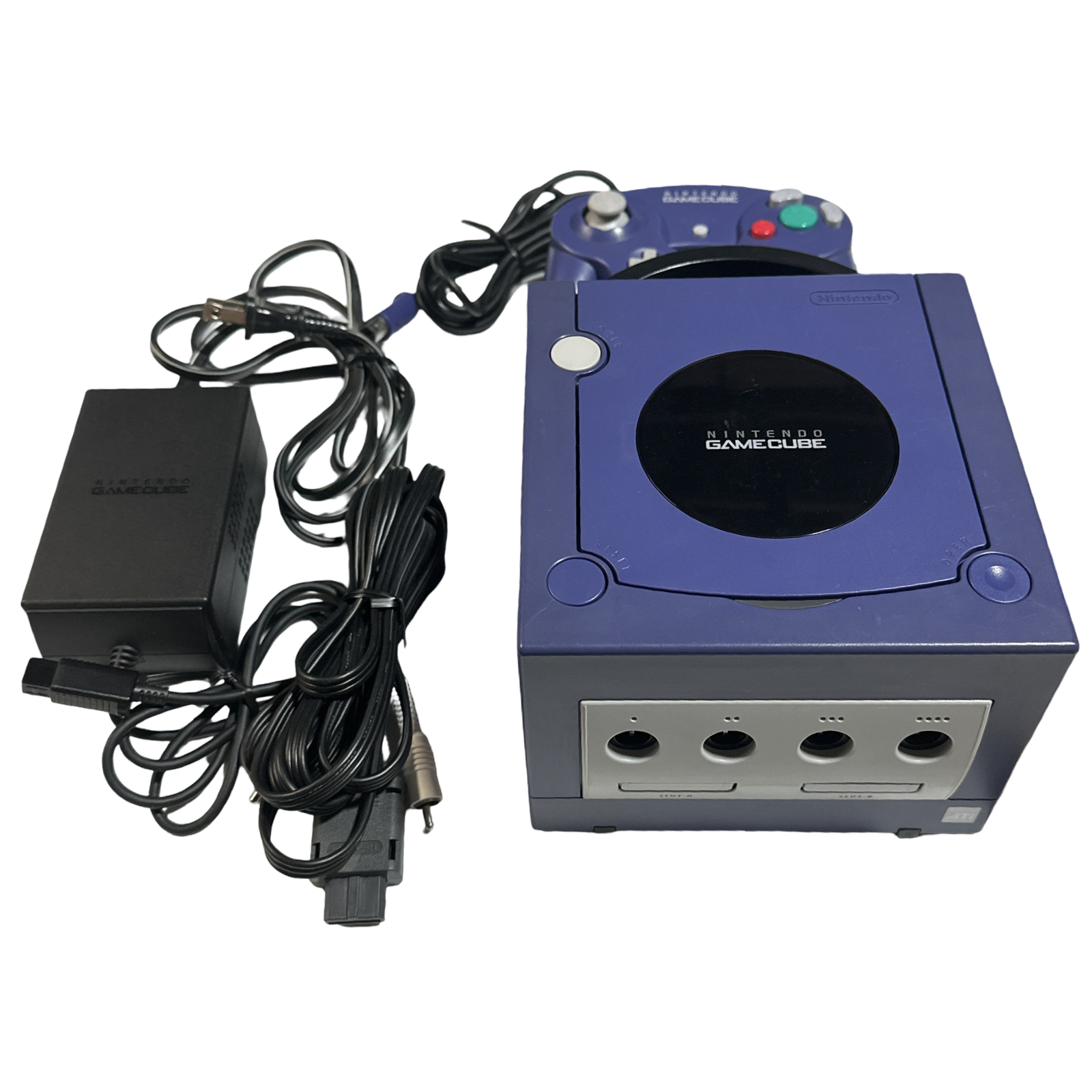 Indigo GameCube System (with 2 Original NGC Controllers)