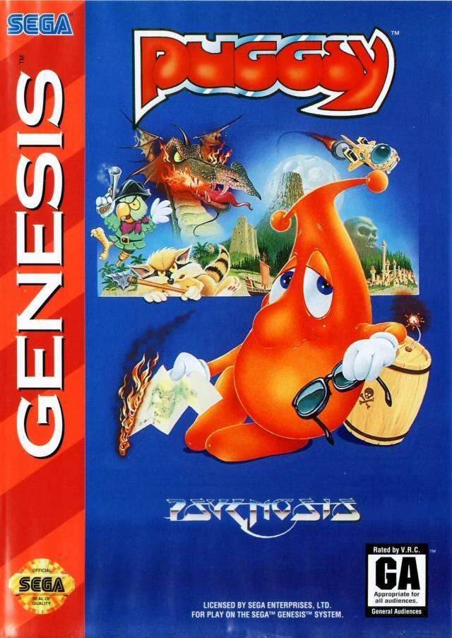 Puggsy (Sega Genesis) - Game Manual Only