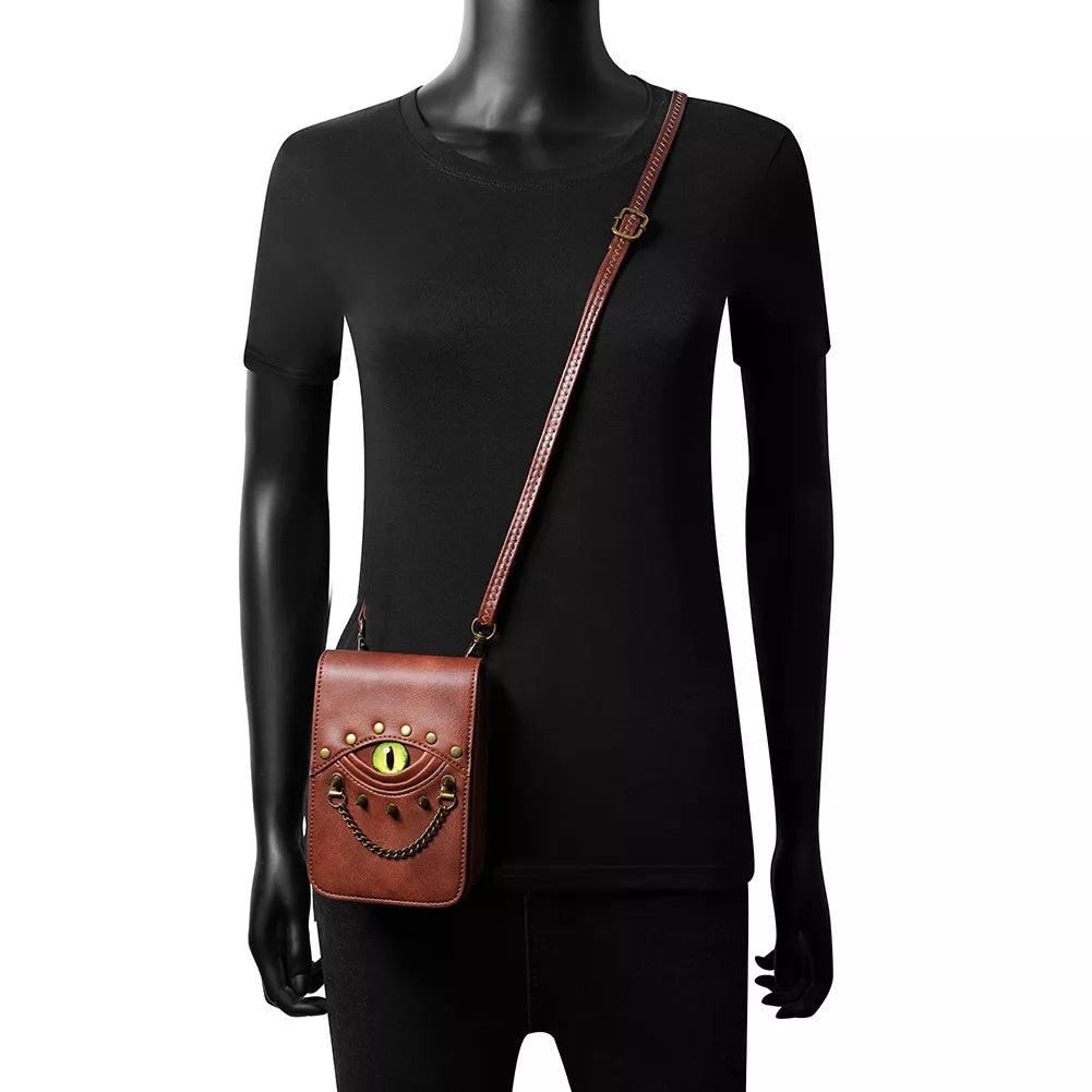 Steampunk Eye Decor Crossbody Bag