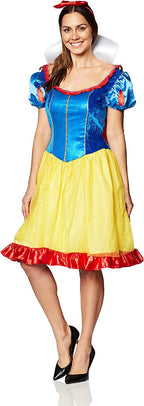Disney Snow White Fab Dress Adult Halloween Costume Medium 8-10