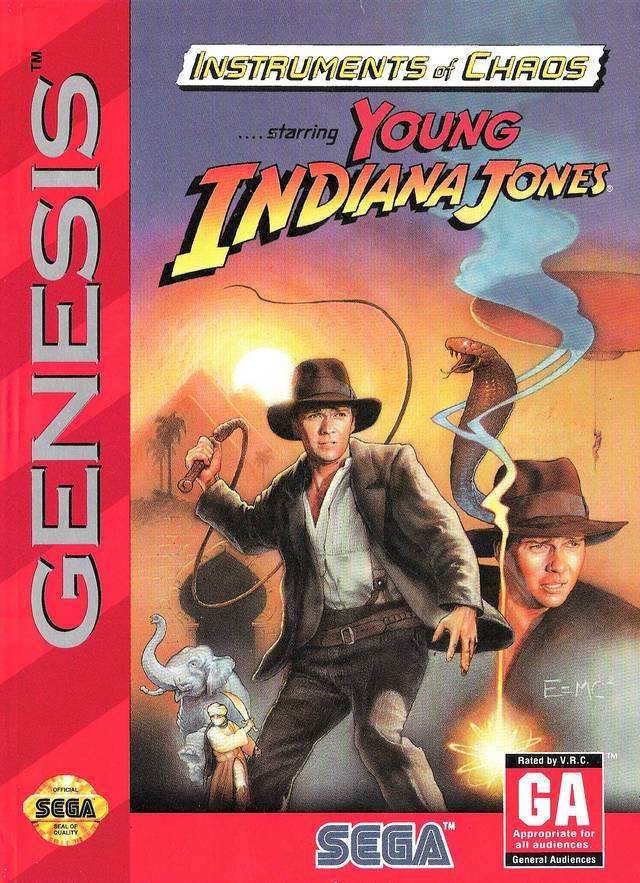 Instruments of Chaos Starring Young Indiana Jones (Sega Genesis) - Game Manual Only