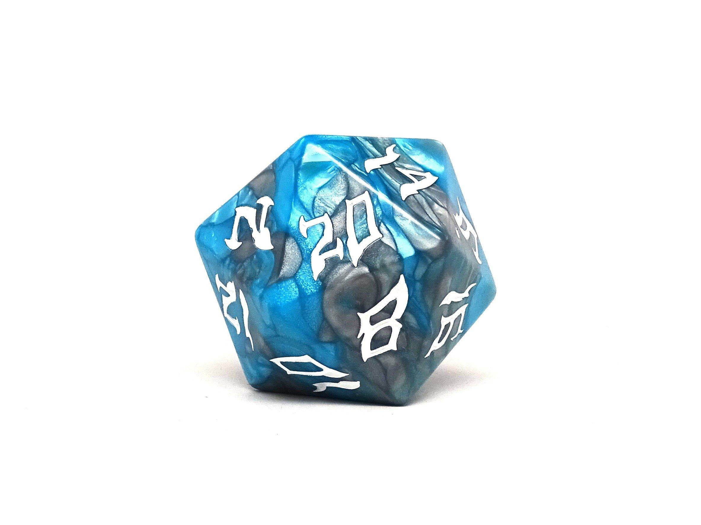 48mm Dice of the Giants - Frost Giant D20 - 