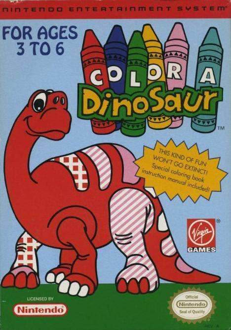 Color A Dinosaur (Nintendo NES) - Game Manual Only
