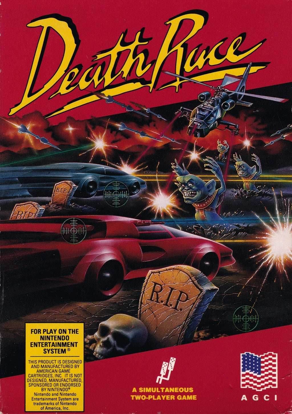 Death Race (Nintendo NES) - Game Manual Only