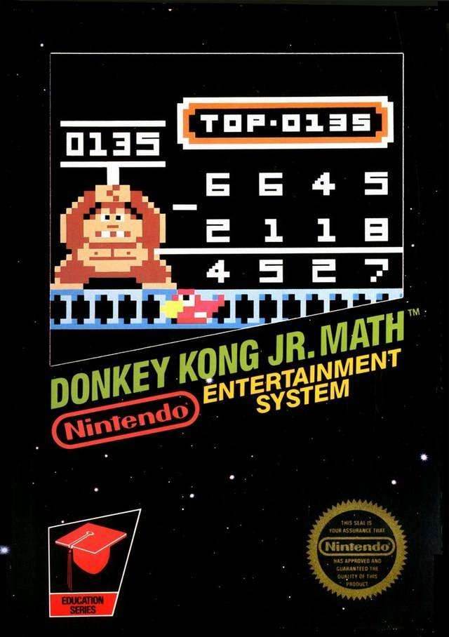 Donkey Kong Jr. Math (3 Screw Variant) (Nintendo NES) - Game Manual Only
