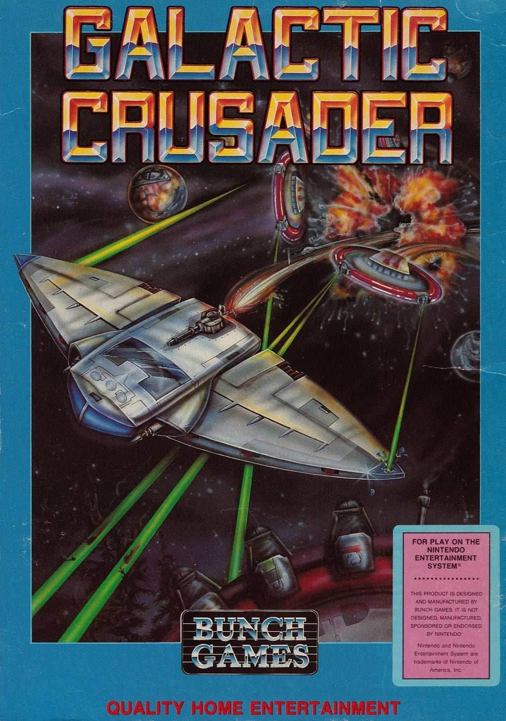 Galactic Crusader (Nintendo NES) - Game Manual Only