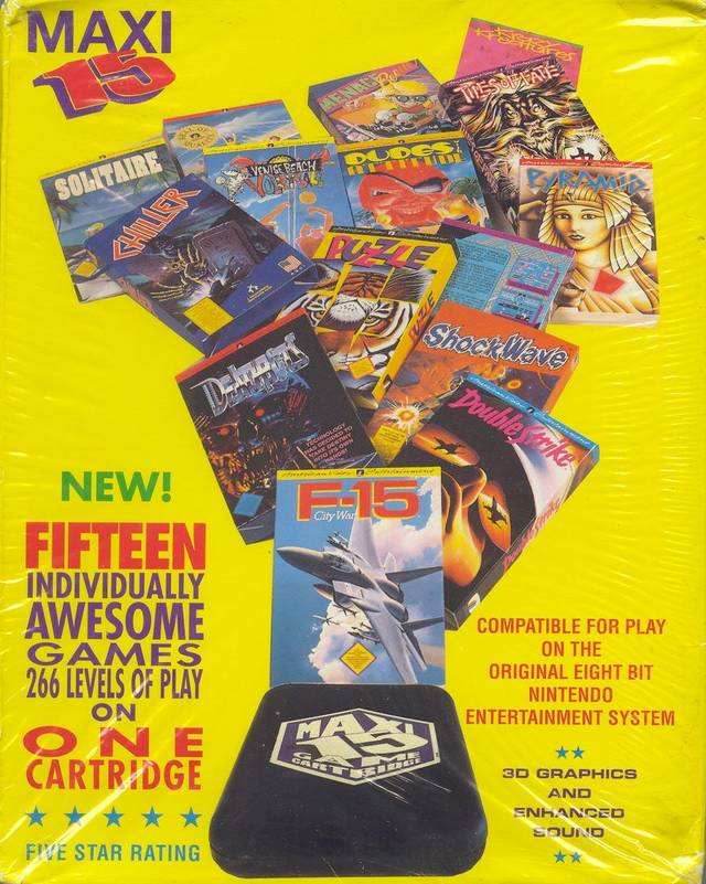 Maxi 15 (Nintendo NES) - Game Manual Only