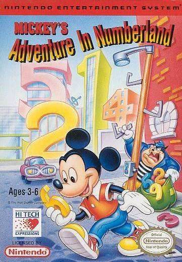 Mickey's Adventure in Numberland (Nintendo NES) - Game Manual Only
